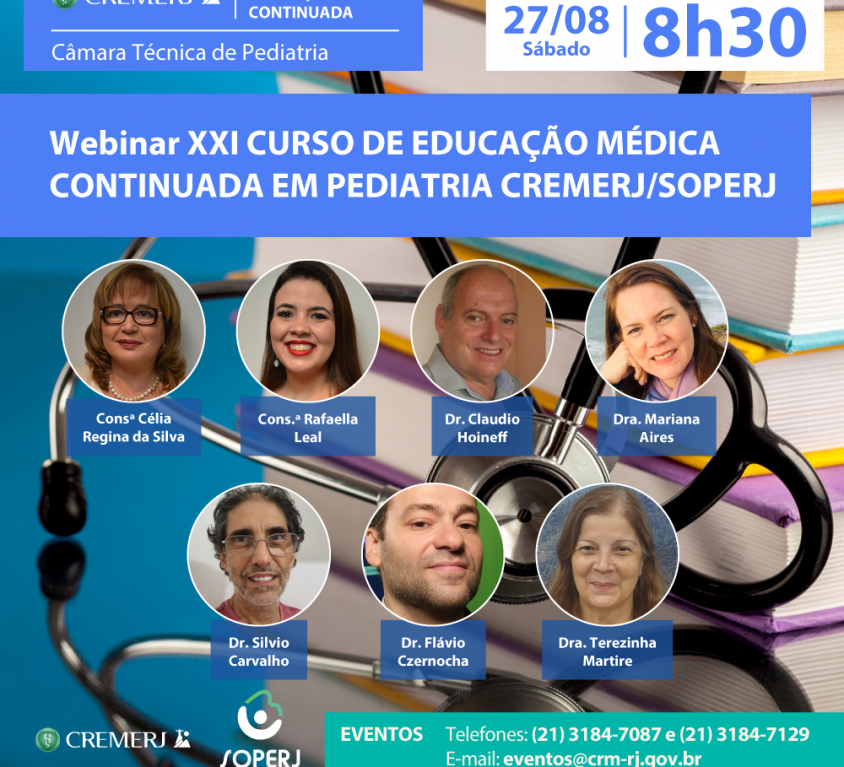 Webinar XXI Curso de Educação Médica Continuada em Pediatria CREMERJ/SOPERJ