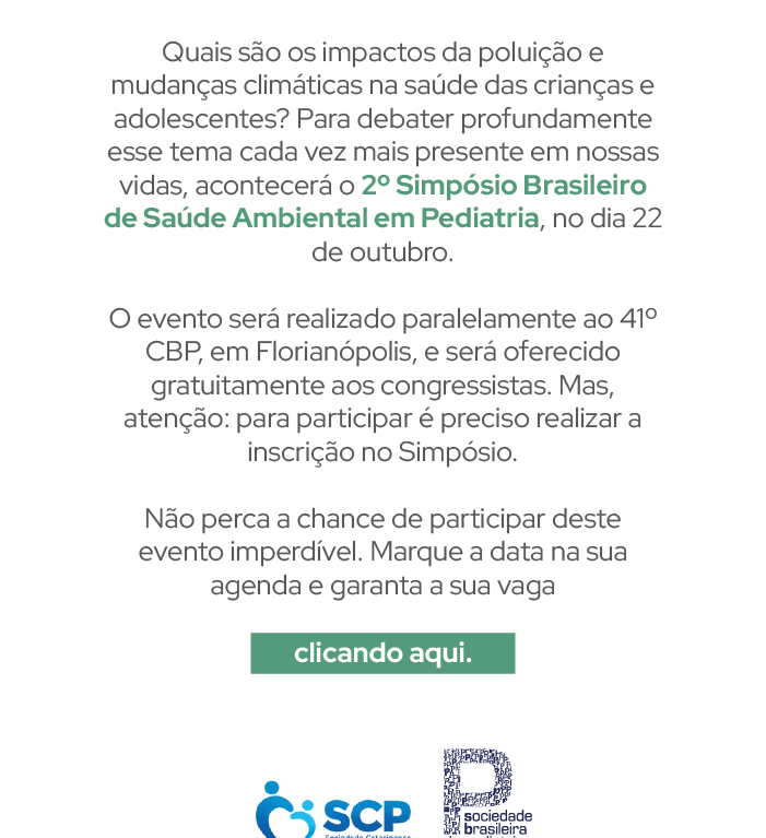 2º Simpósio Brasileiro de Saúde Ambiental em Pediatria