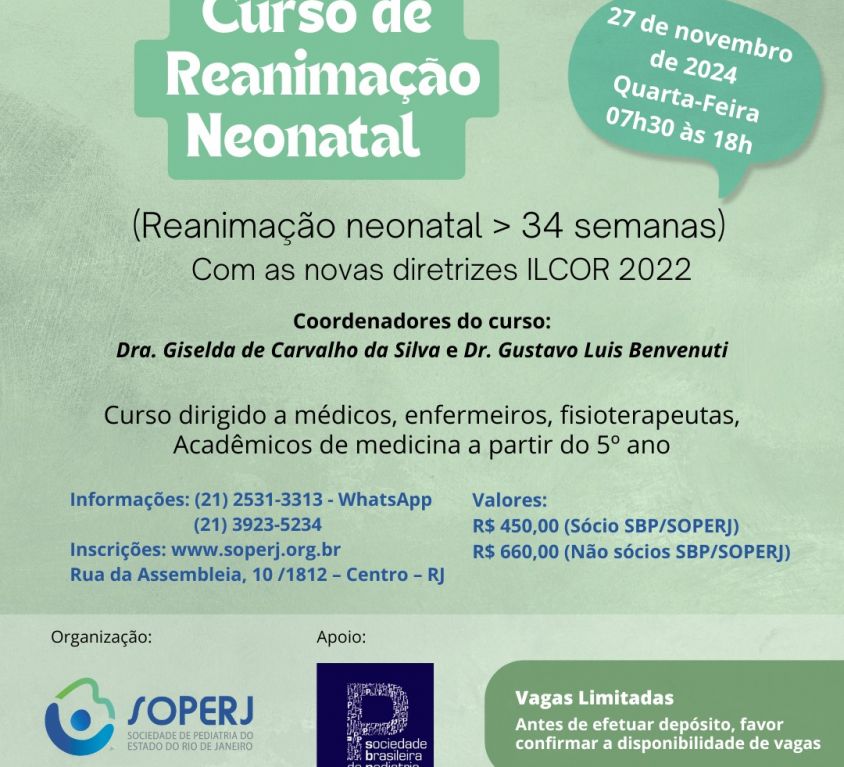 Curso de Reanimação Neonatal( > de 34 Semanas)