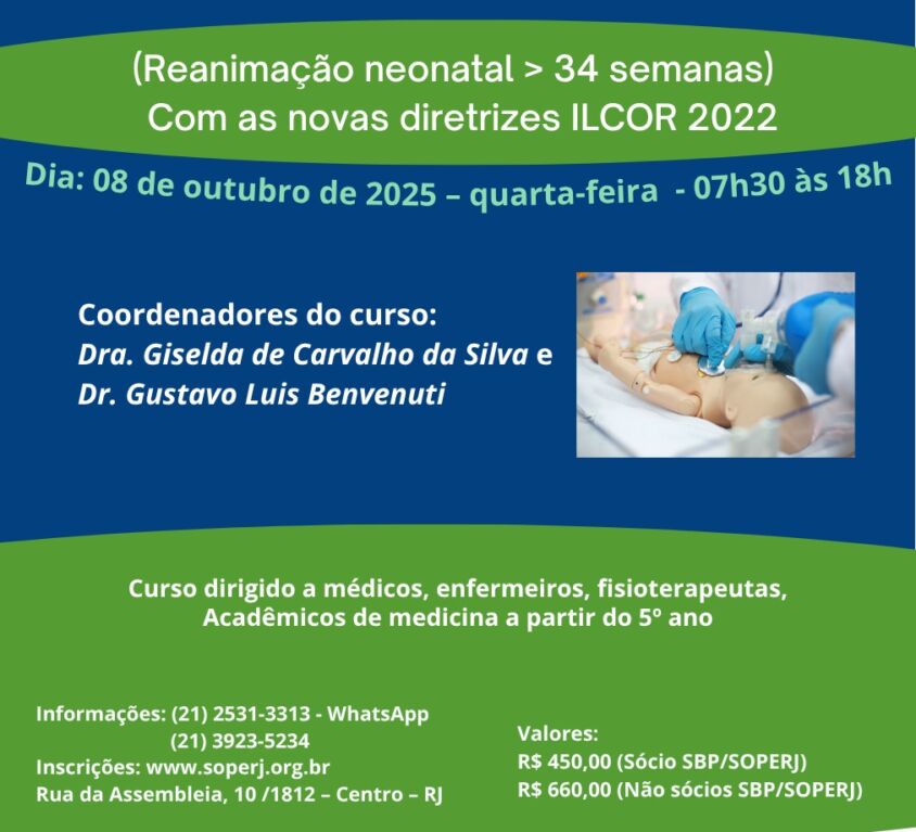 Curso de Reanimação Neonatal ( maior de 34 semanas)