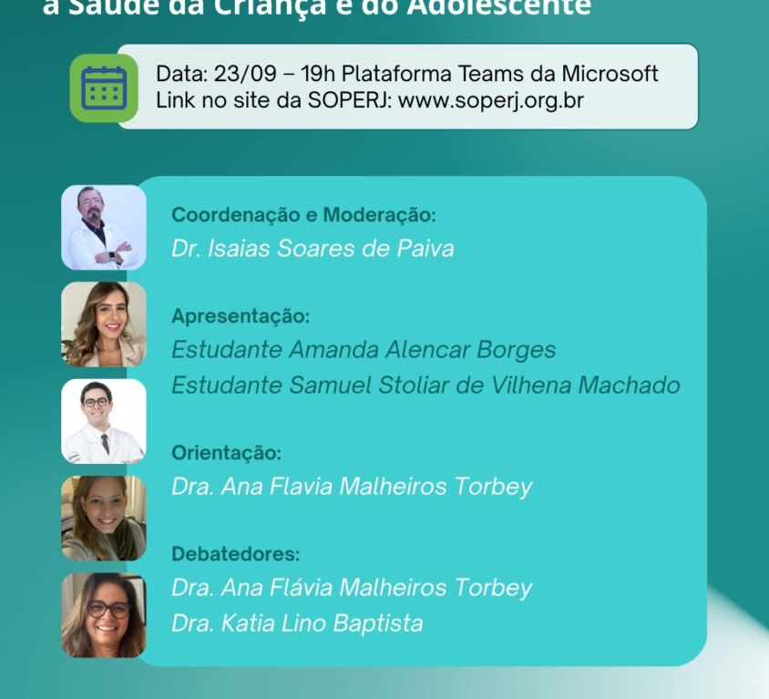 Apresentação de Casos Clínicos Relacionados a Saúde da Criança e do Adolescente